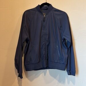 ATHLETA Women’s Bomber Jacket Navy Blue Size M